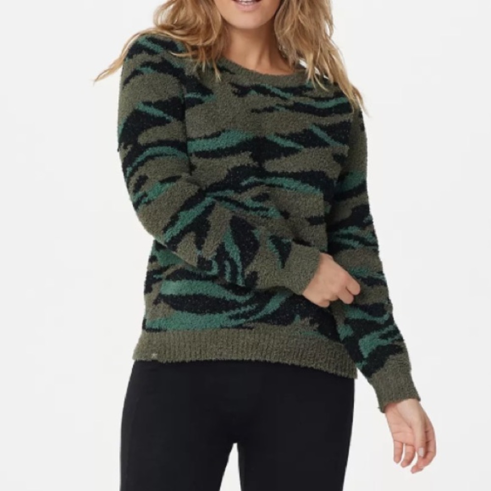 Barefoot Dreams CozyChic Seaside Crew-Neck Pullover